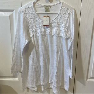 “Status” White blouse